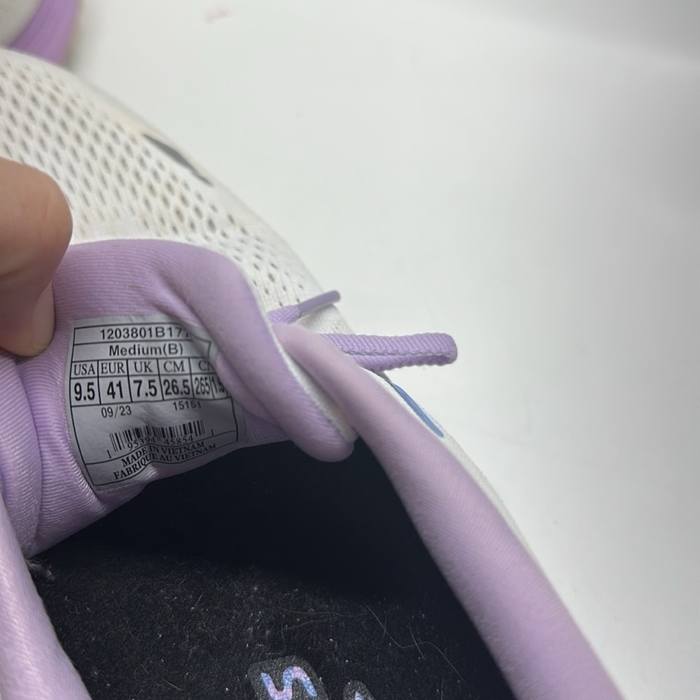 Brooks Ghost Sneakers Running Shoes 15 ReStart Purple White Women’s Size 9.5 - Picture 9 of 10